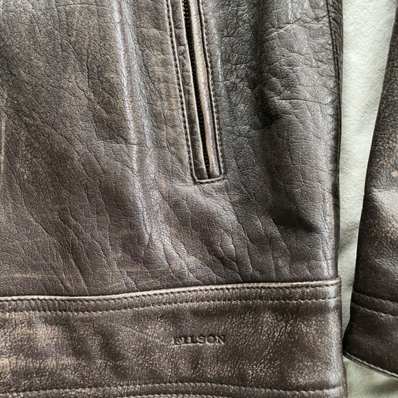Filson leather jacket, medium - Picture 5 of 10